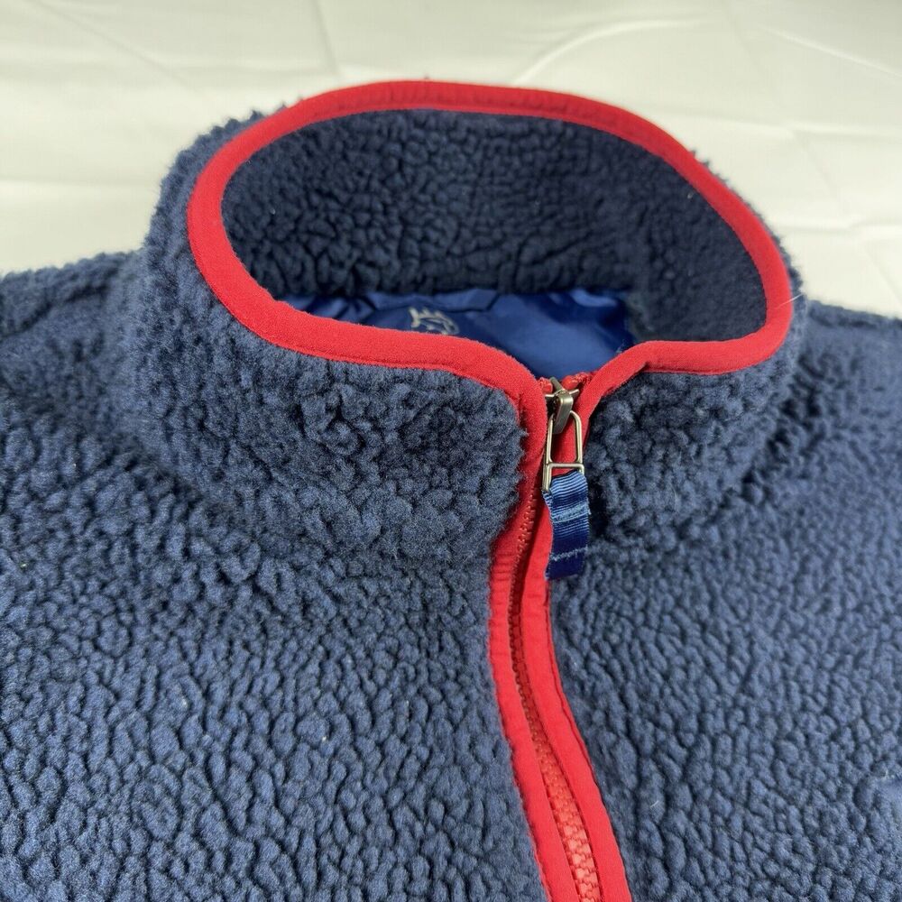 Southern Tide Sherpa Full Zip Vest Jacket Men's XL Navy Casual Comfort Preppy - Picture 7 of 13